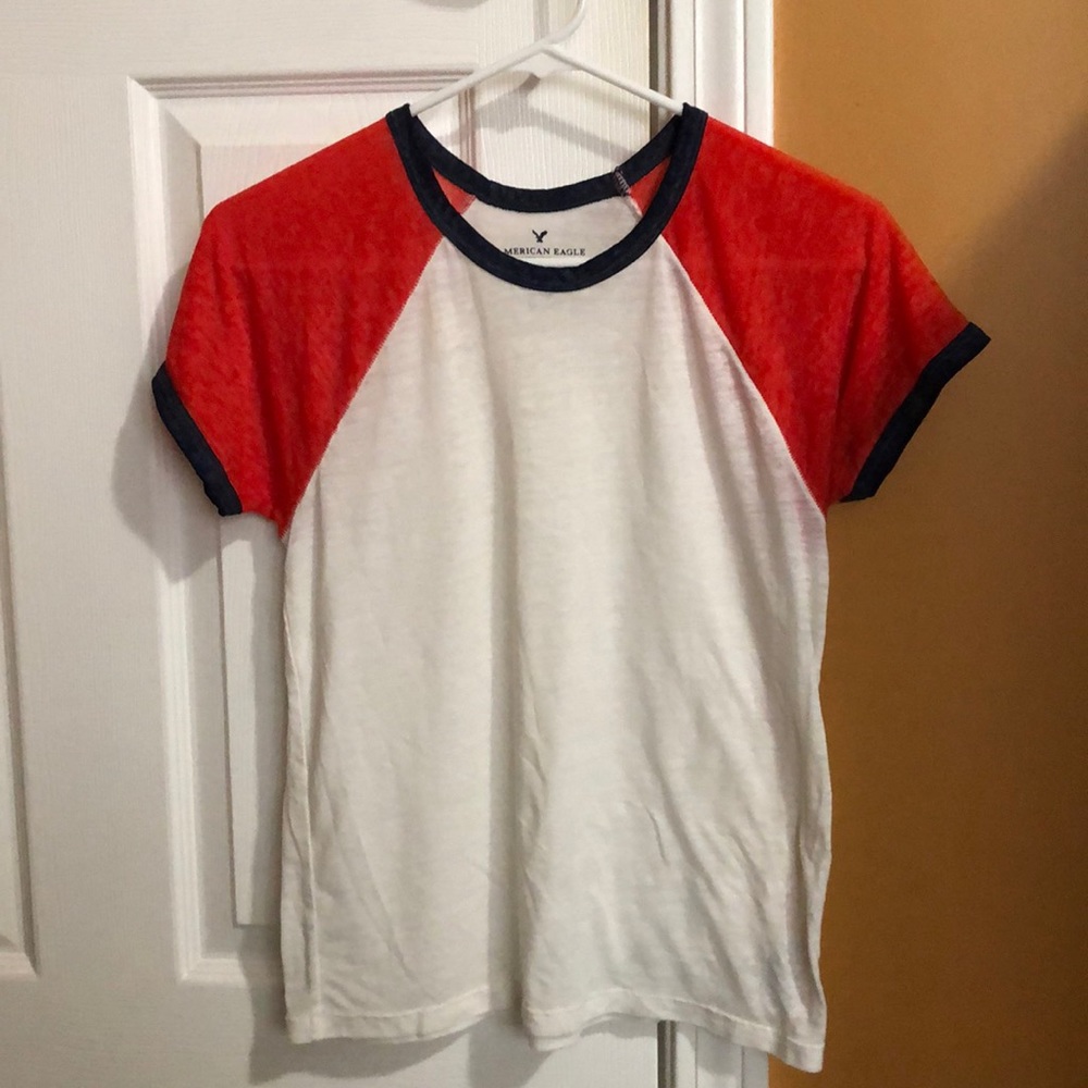 American Eagle Baseball T-Shirt SIZE: S